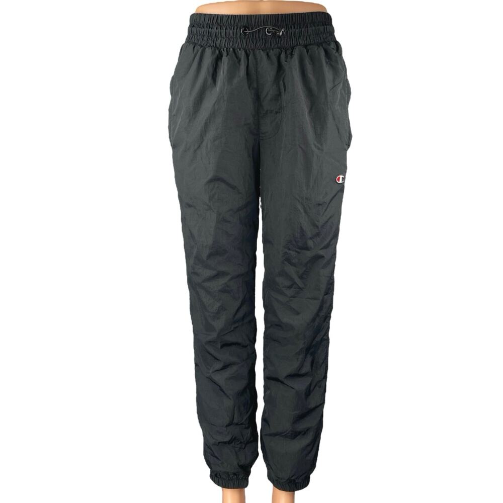 Champion Women's Black High Rise Trousers Tapered Jogger Sweat Pants Size XS